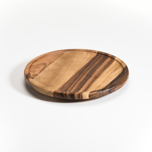 Bandeja Giratoria de Madera de Acacia – Lazy Susan para Mesa y Cocina