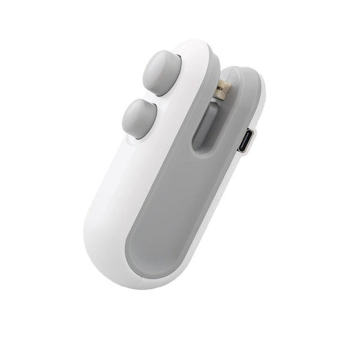 Sellador de Bolsas 2 en 1 con Abridor – Recargable por USB