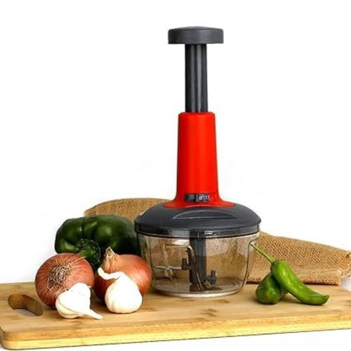 Picadora Manual de Verduras con Prensa – Acero Inoxidable